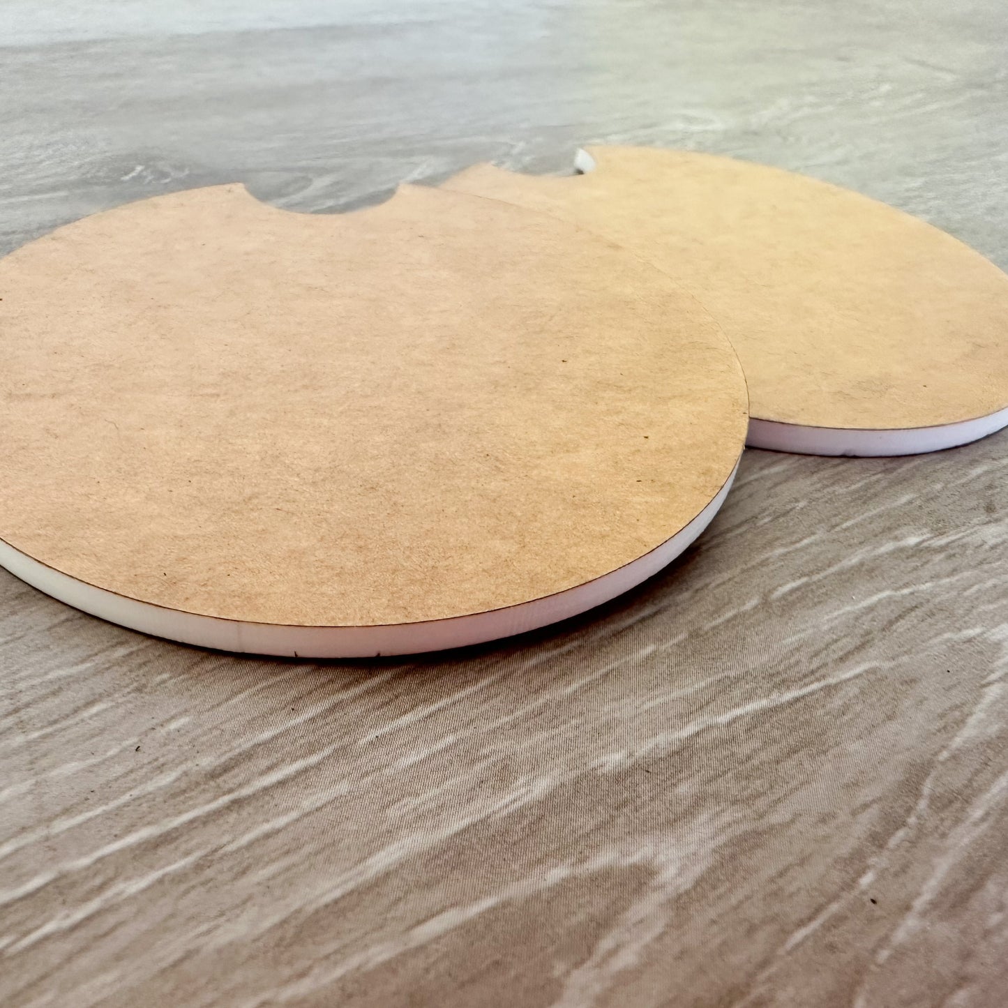 Car Coaster Blanks Set of 2 for Sublimation or Vinyl