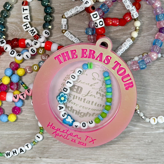 Personalized Eras Tour Friendship Bracelet Ornament