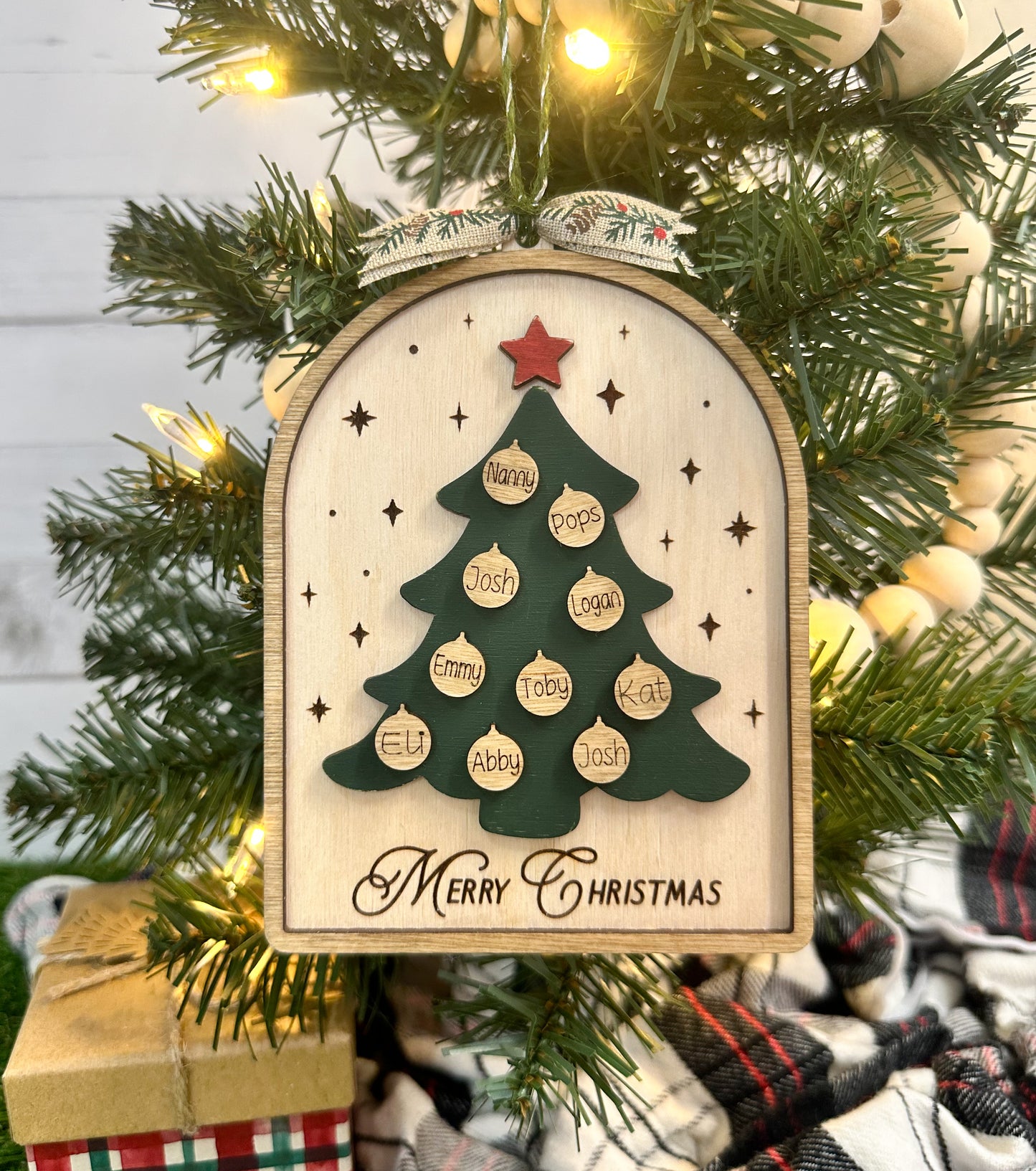 Family Christmas Tree Ornament