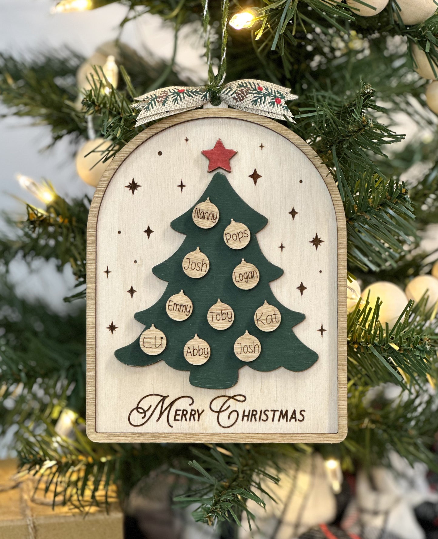 Family Christmas Tree Ornament