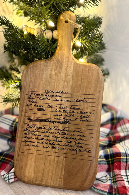 Recipe Cutting Board