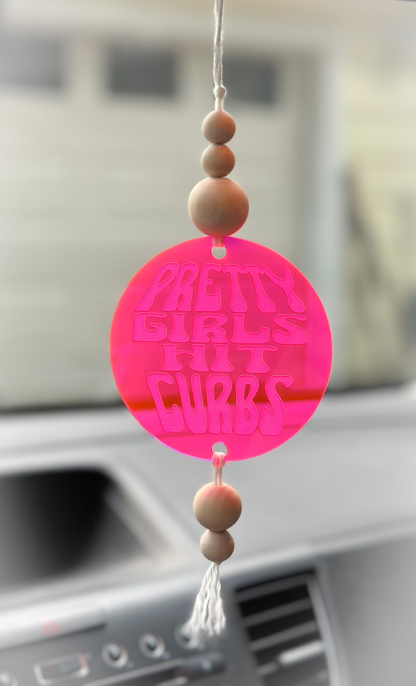 Pretty Girls Hit Curbs Motel Keychain and Car Charm Set Digital File SVG