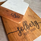 Marble and Wood Monogrammed Cutting Boards