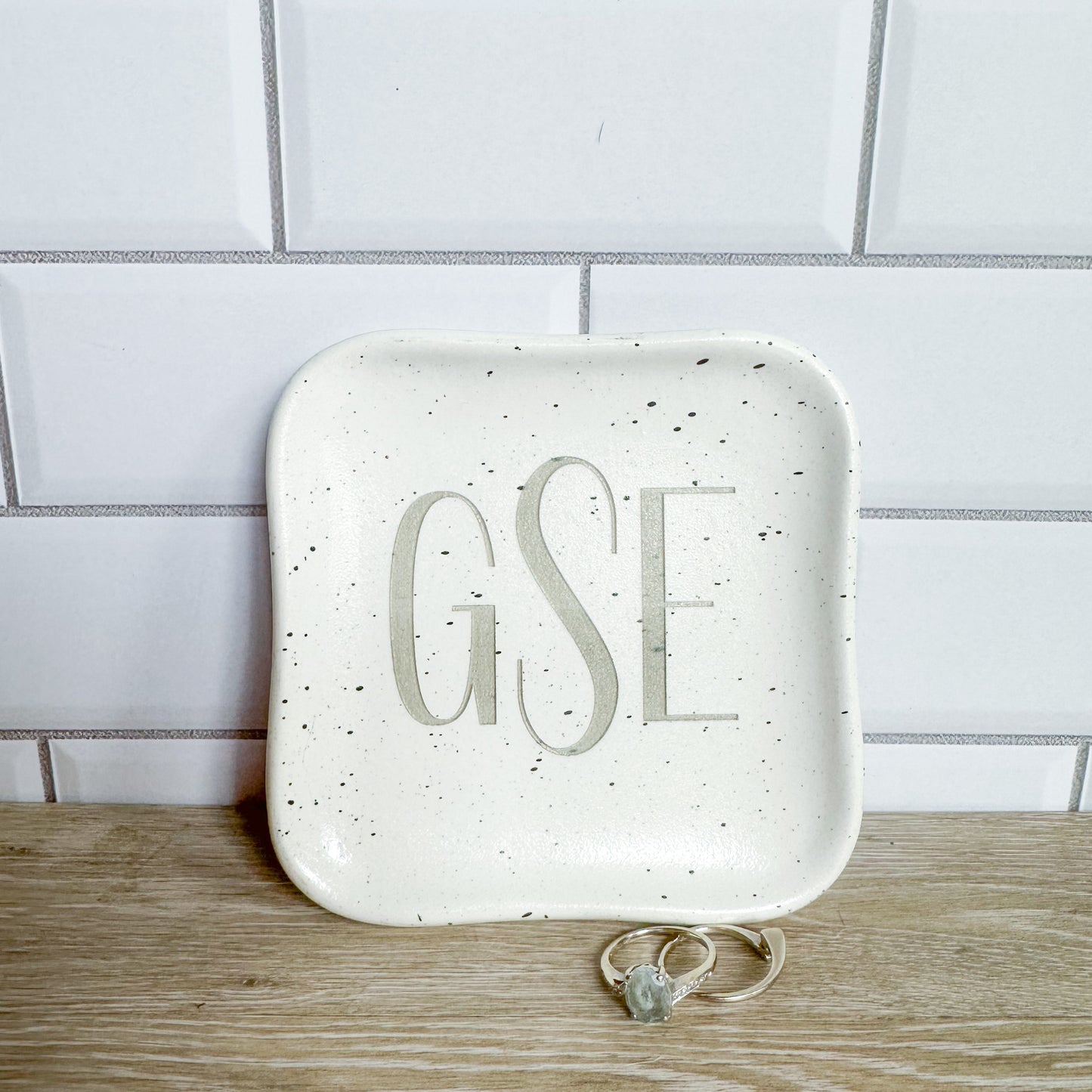 Marble and Wood Monogrammed Cutting Boards