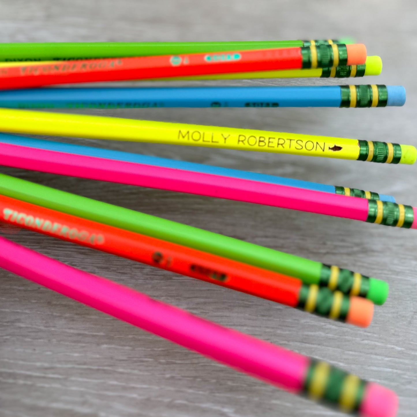 Set of 10 Personalized Pencils