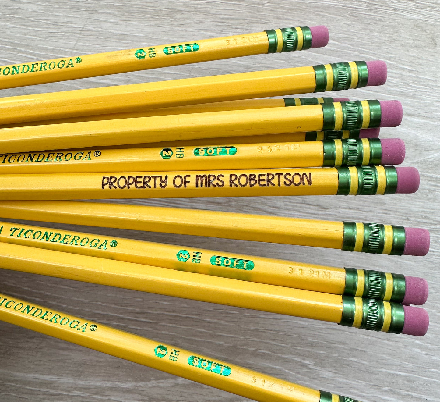 Set of 10 Personalized Pencils