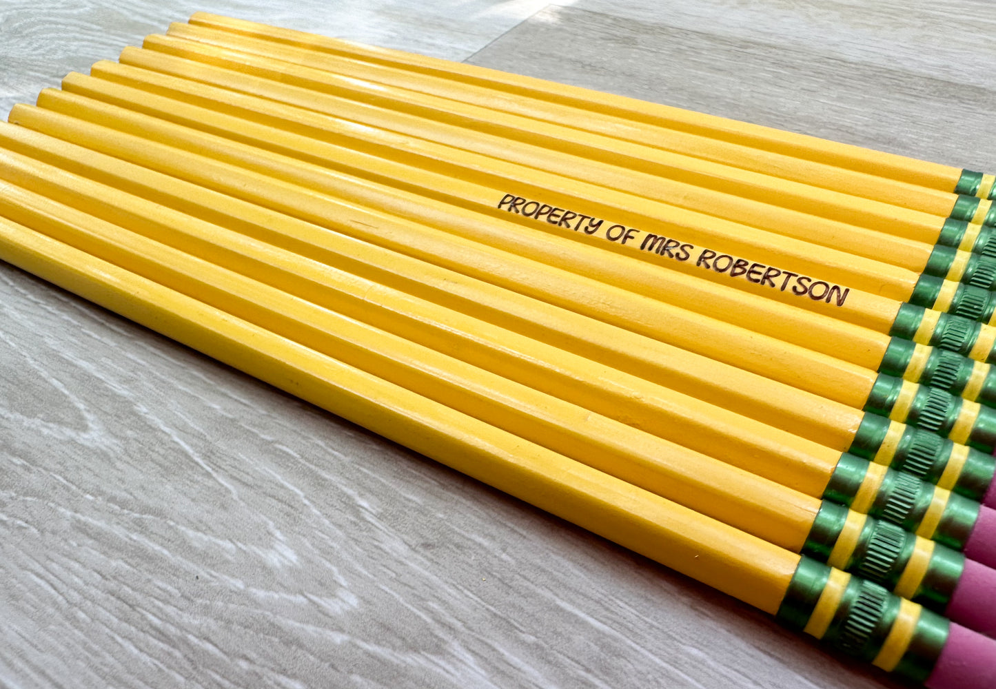 Set of 10 Personalized Pencils