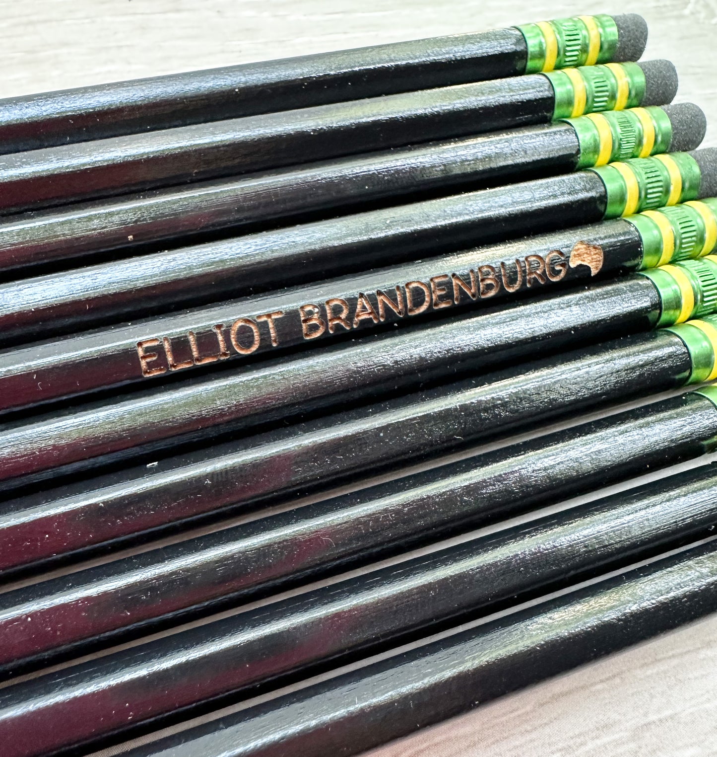 Set of 10 Personalized Pencils