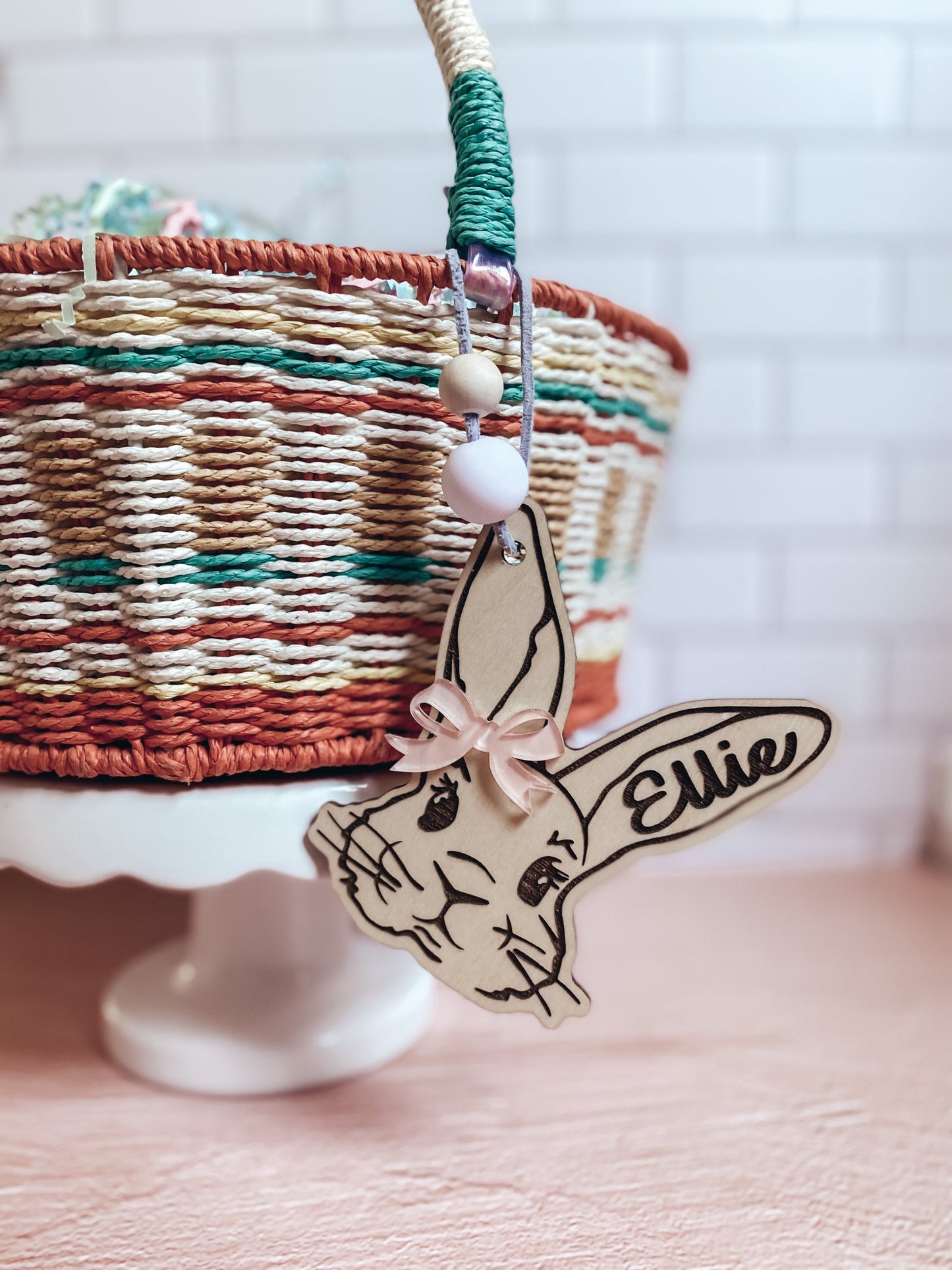 Personalized Easter Bunny Basket Tag