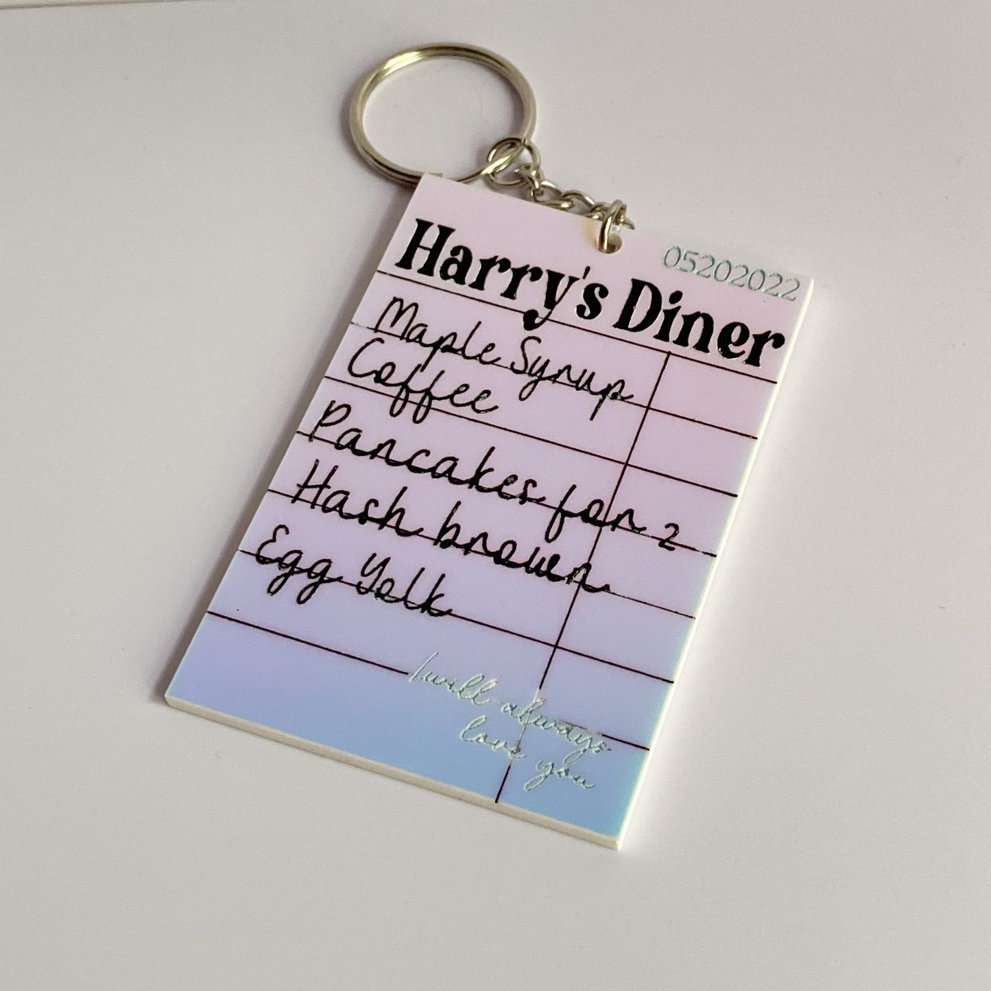 Harry's Diner Keychain