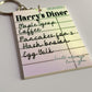 Harry's Diner Keychain