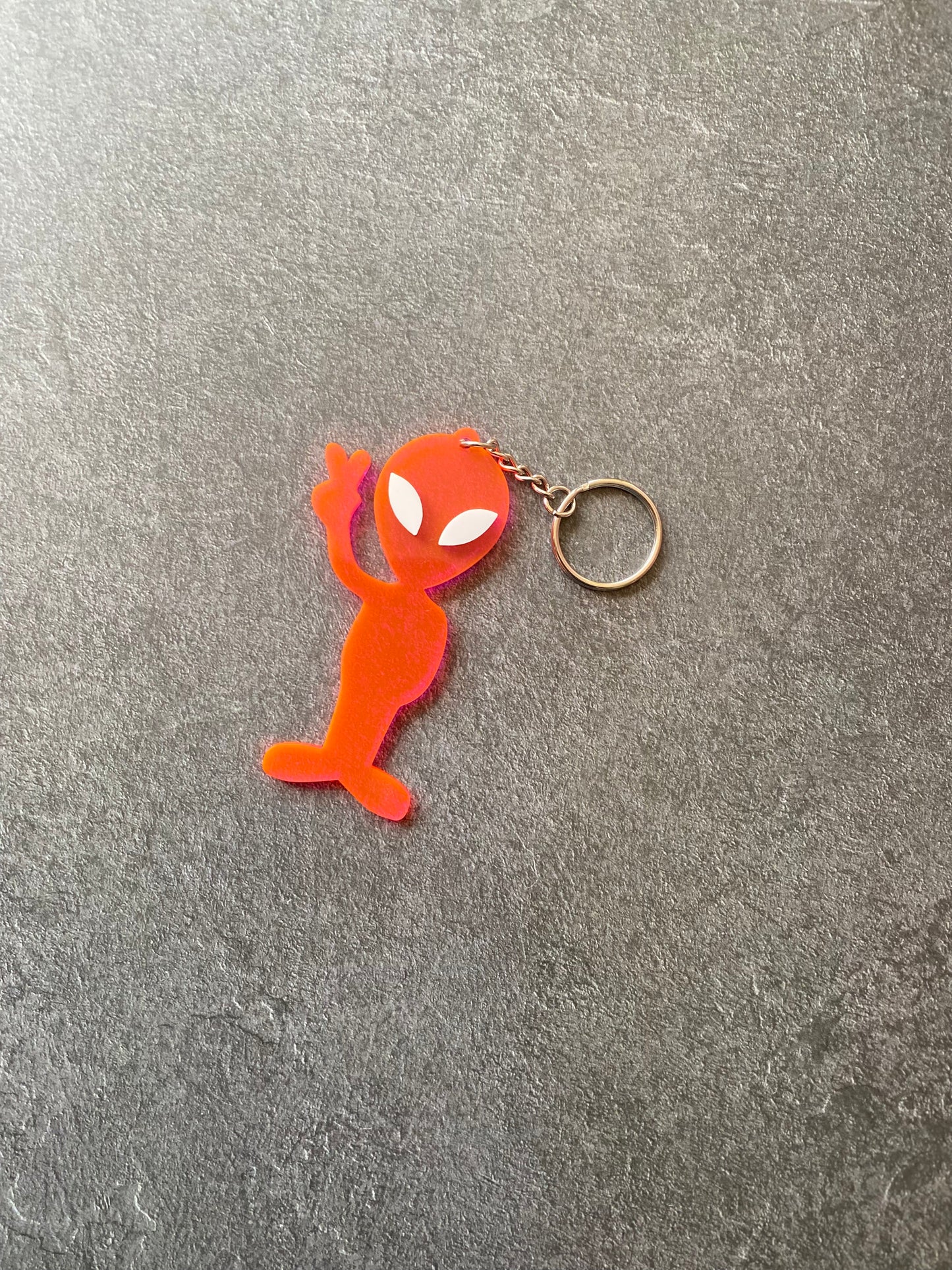 Full Body Alien Acrylic Keychain