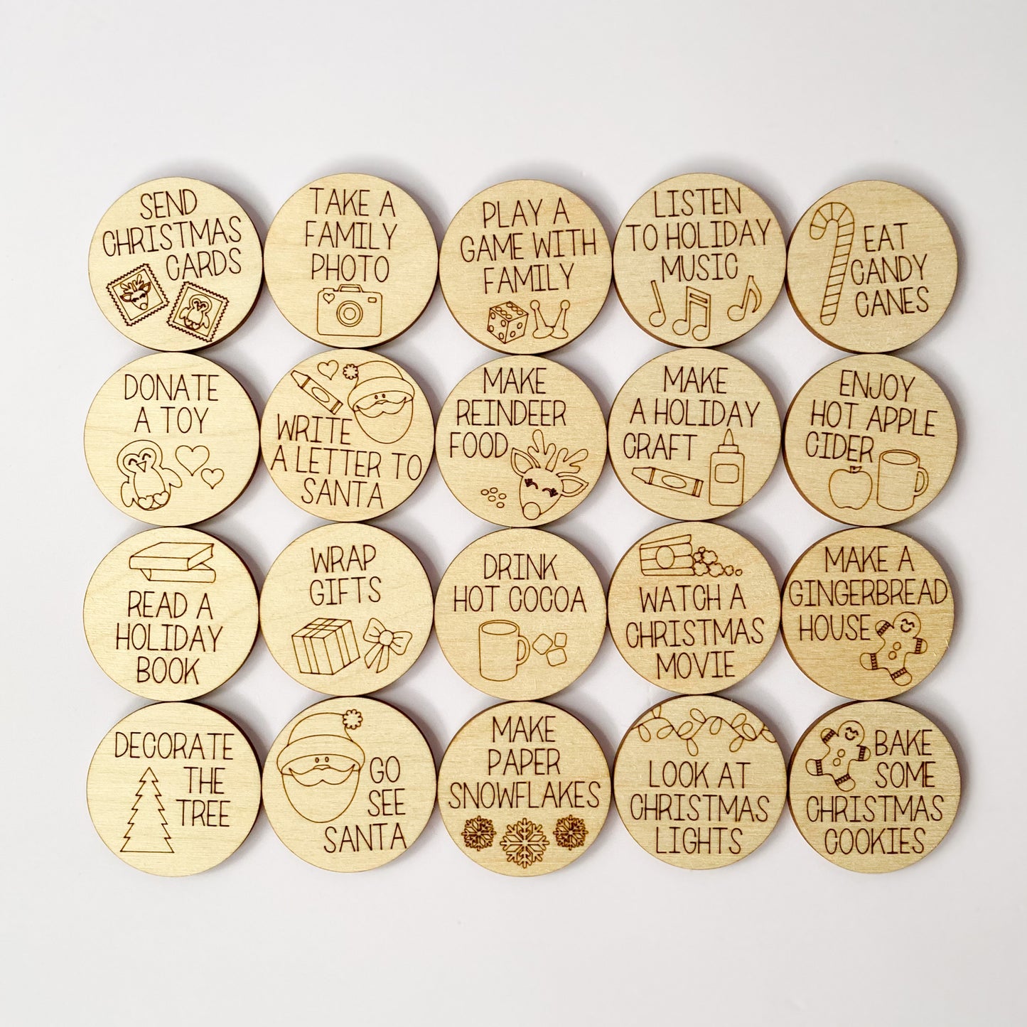 Christmas Family Activity Tokens