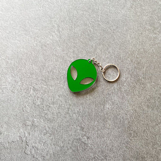 Alien head Acrylic Keychain