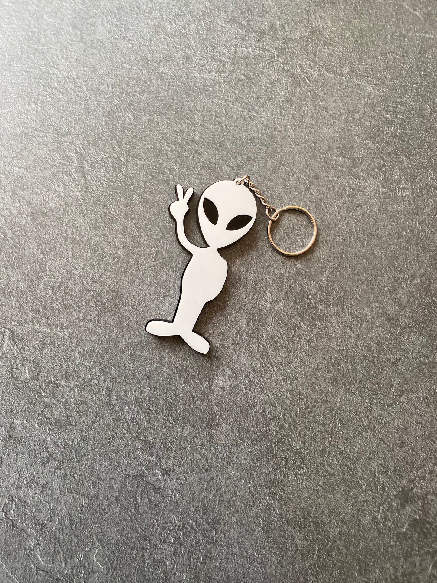 Full Body Alien Acrylic Keychain