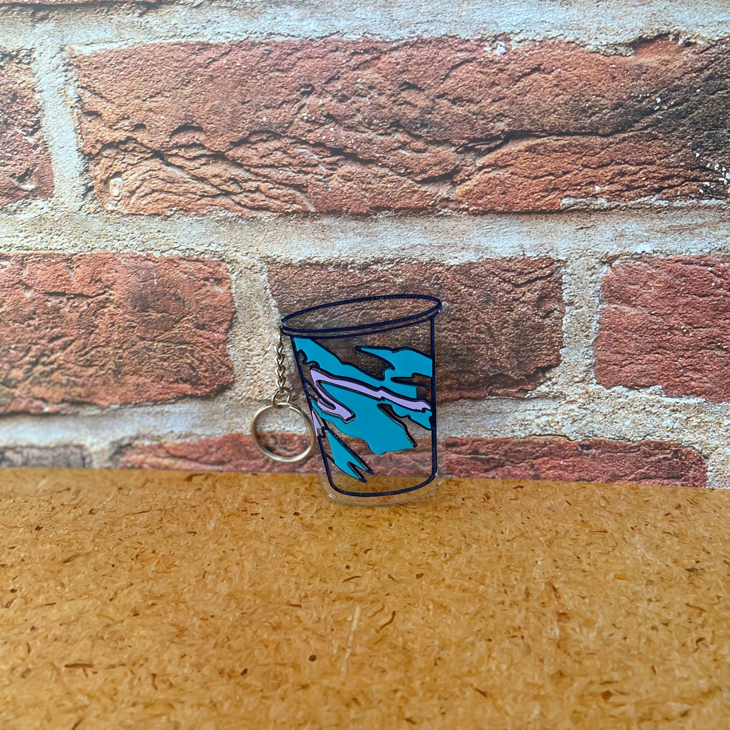 90's Jazz Dixie Cup Acrylic Keychain