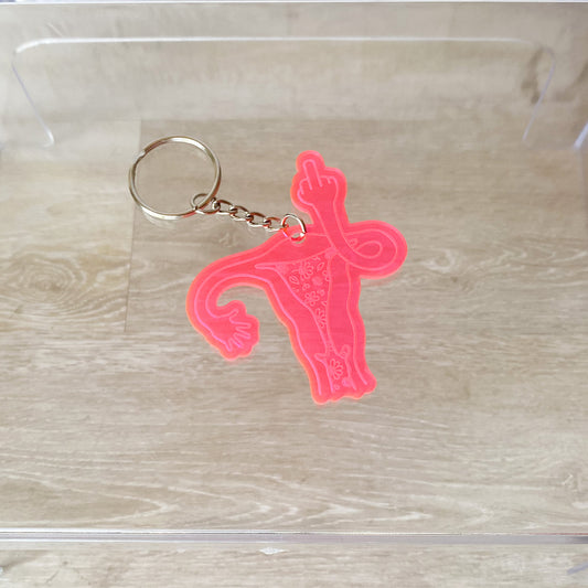 Uterus not Youterus acrylic keychain