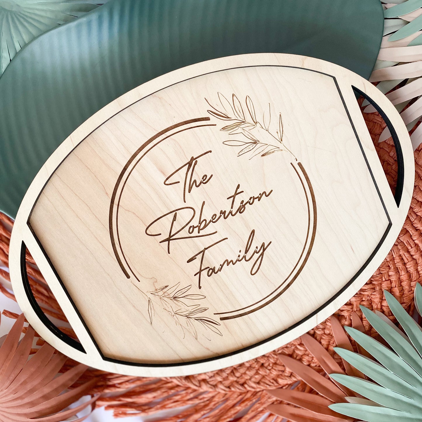 Personalized Interchangeable Serving Tray