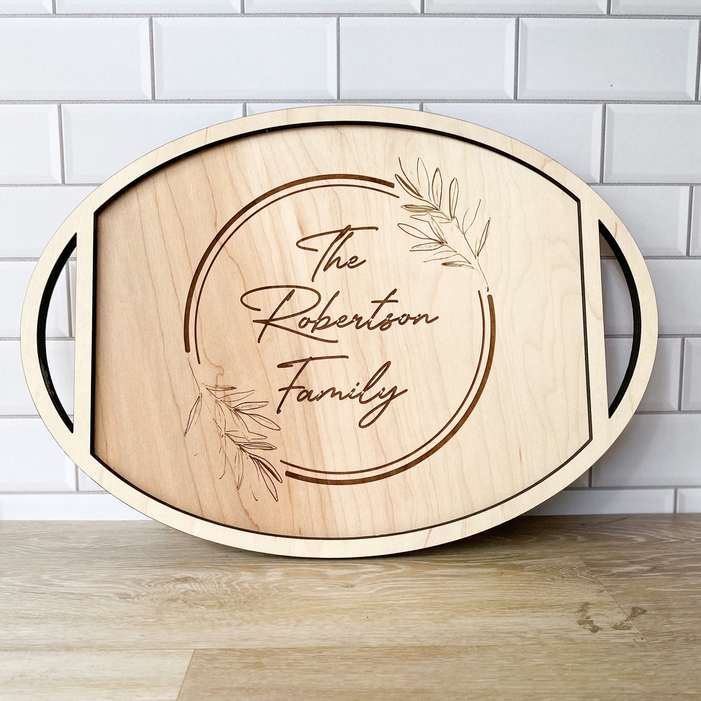 Personalized Interchangeable Serving Tray