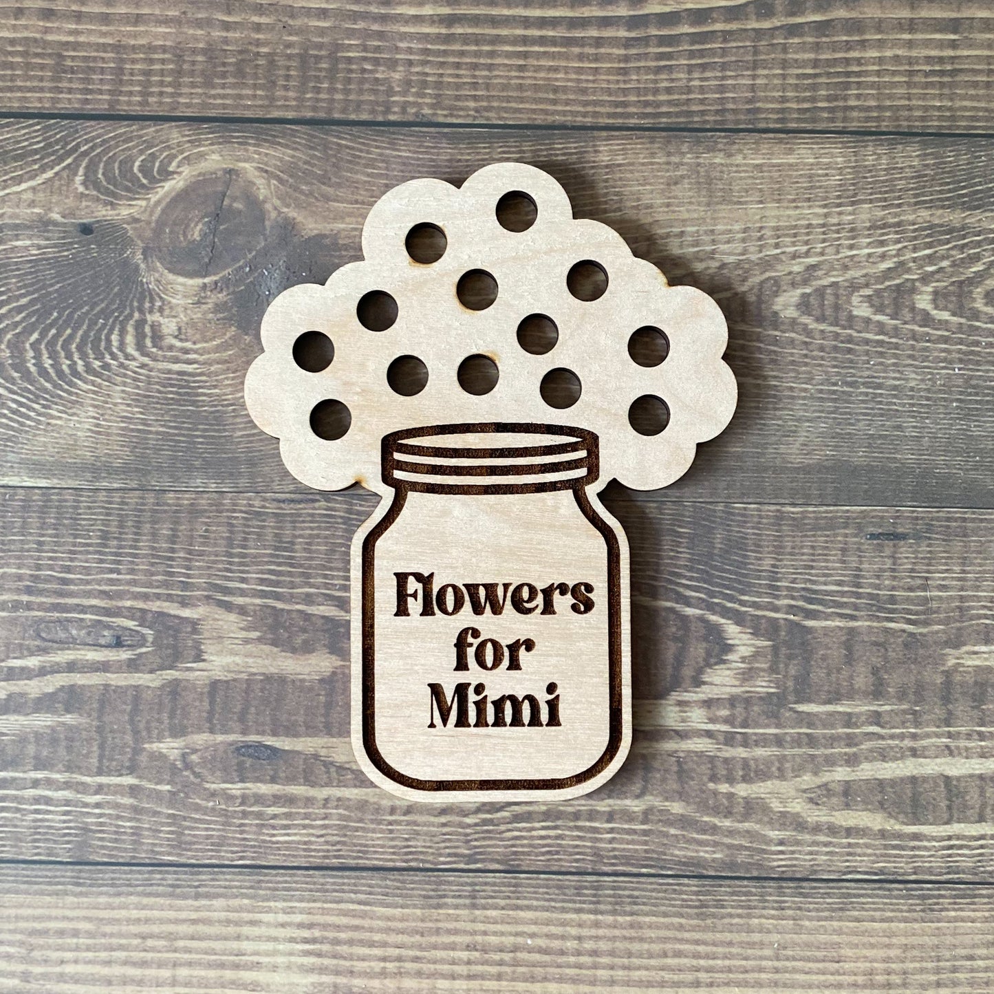 Wildflower Wood Magnet