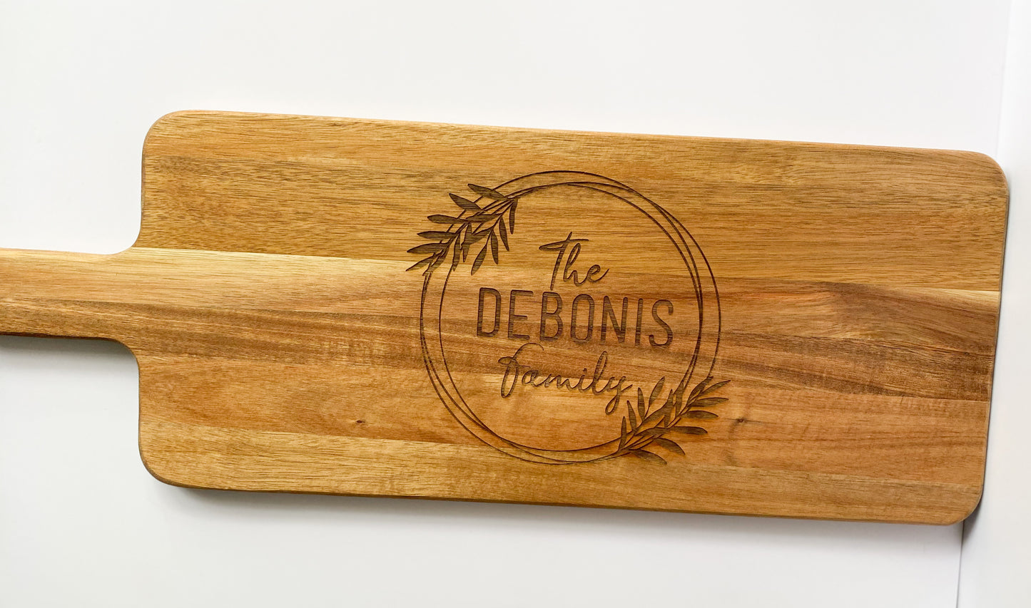 Personalized Long Charcuterie Wood Cutting Board