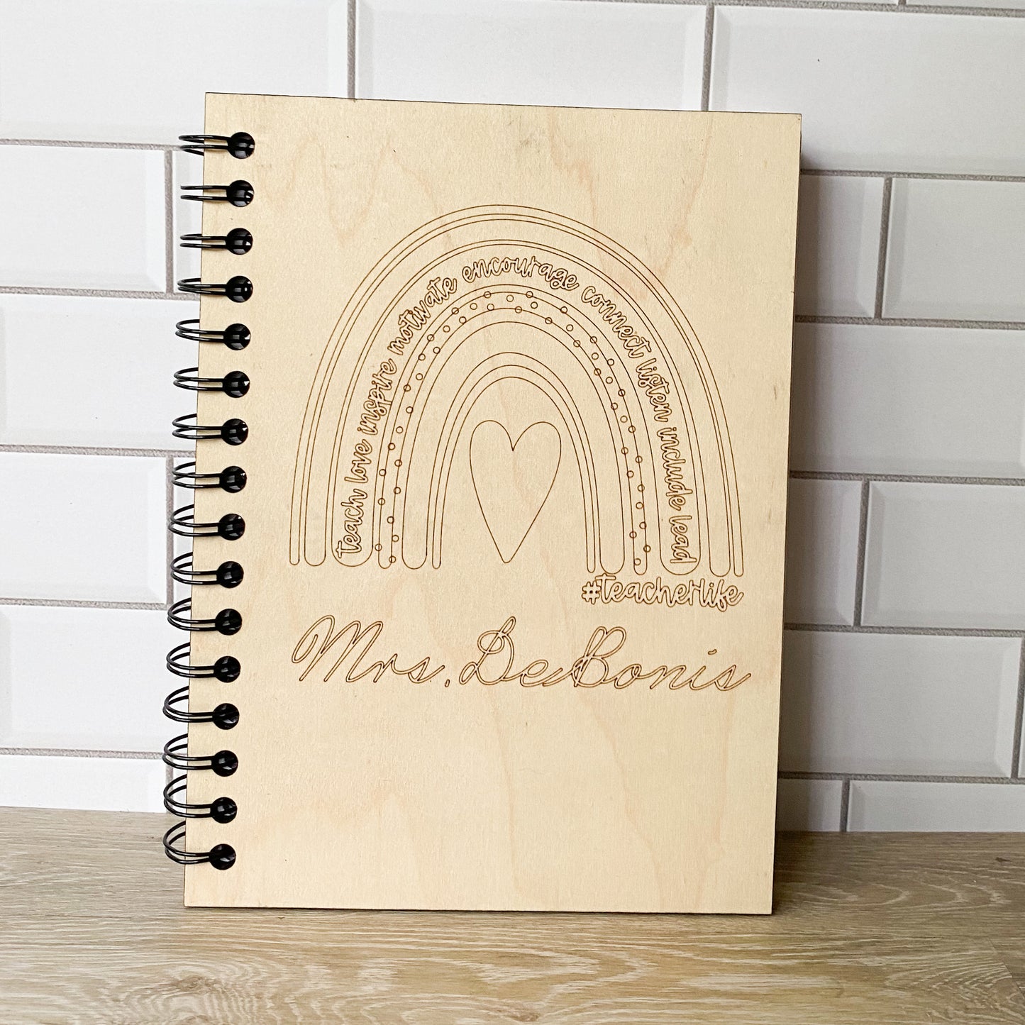 Personalized Wooden Notebook